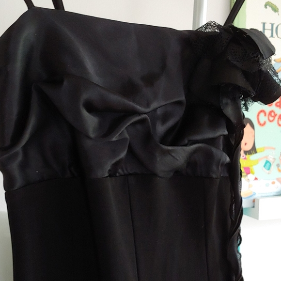 Silky Little Black Dress - Picture 4 of 6